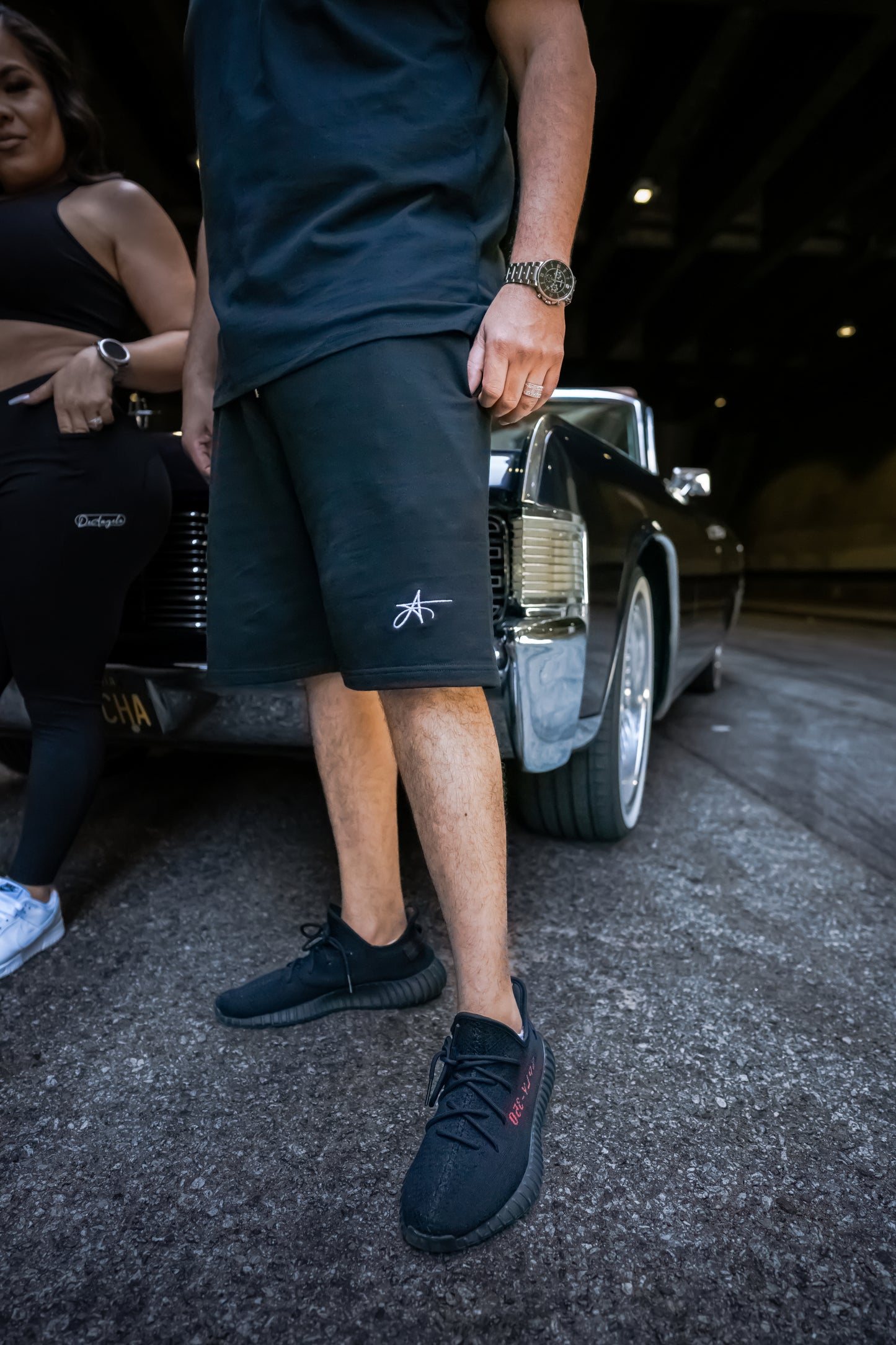 DeAngelo - Black Shorts 20" Outseam Length